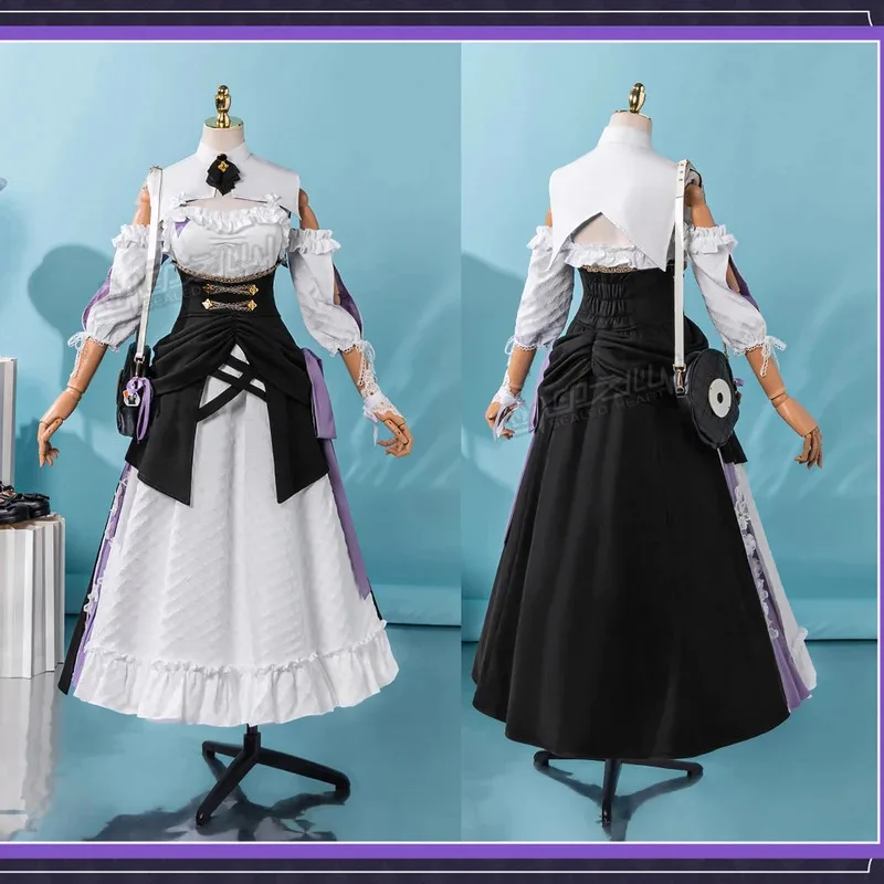 أزياء هونكاي إمباكت 3 إليسيا التأثيرية ذكريات حلوة زي خادمة لوليتا فستان كرنفال للحفلات لعب الأدوار شعر وردي باروكات × 8