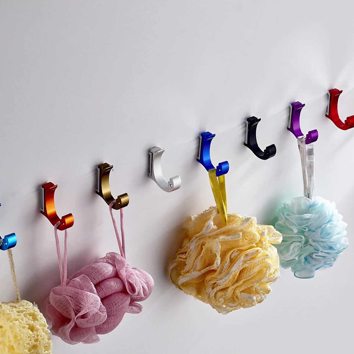 

Colorful Clothes Hooks Clothing Hangers Creative Does Not Rust Shower Accessories