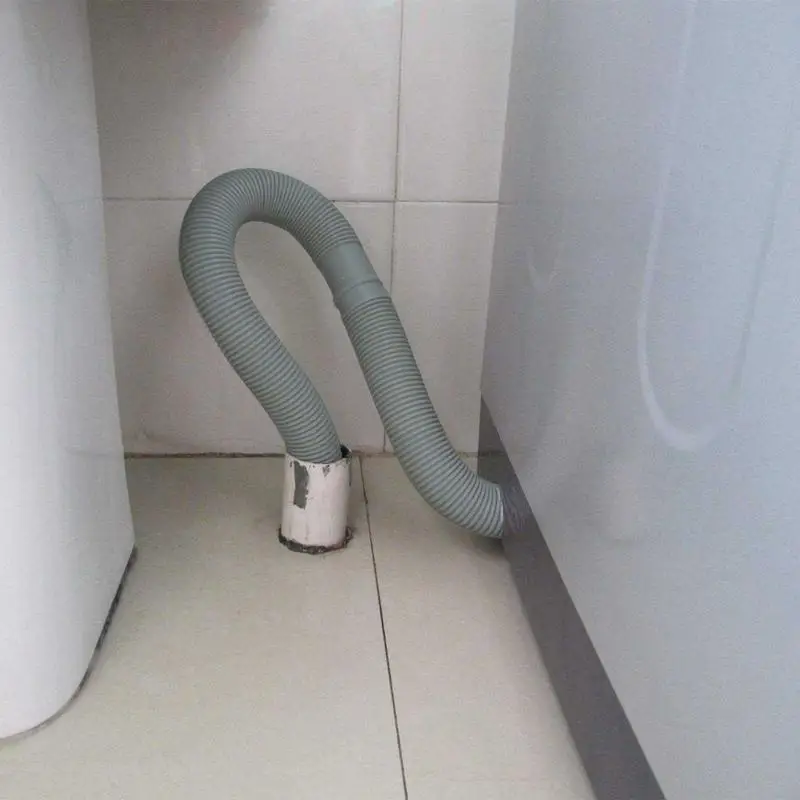 1.5/2/3/4M PVC Washing Machine Dishwasher Drain Waste Hose Extension Pipe With Bracket Set Wash Machine Ablaufschlauch