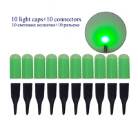 10PCS Electric Fishing Float Tail LED Electronic Light Luminous Drifting LED Lamp Light Fishing Tackle Accessories No Battery