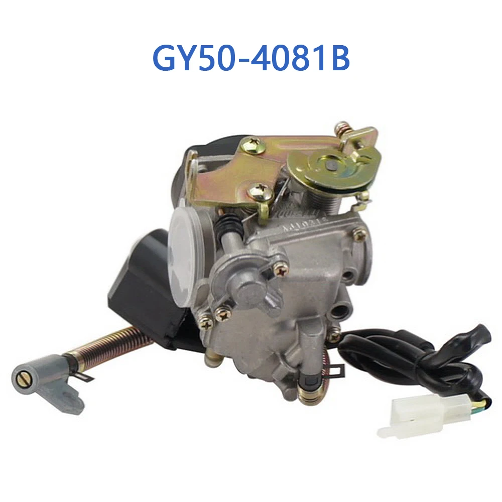 GY50-4081B GY6 50cc YOU-ALL Carburetor Assy PD18 w/ Accelerator For GY6 50cc 4 Stroke Chinese Scooter Moped 1P39QMB Engine