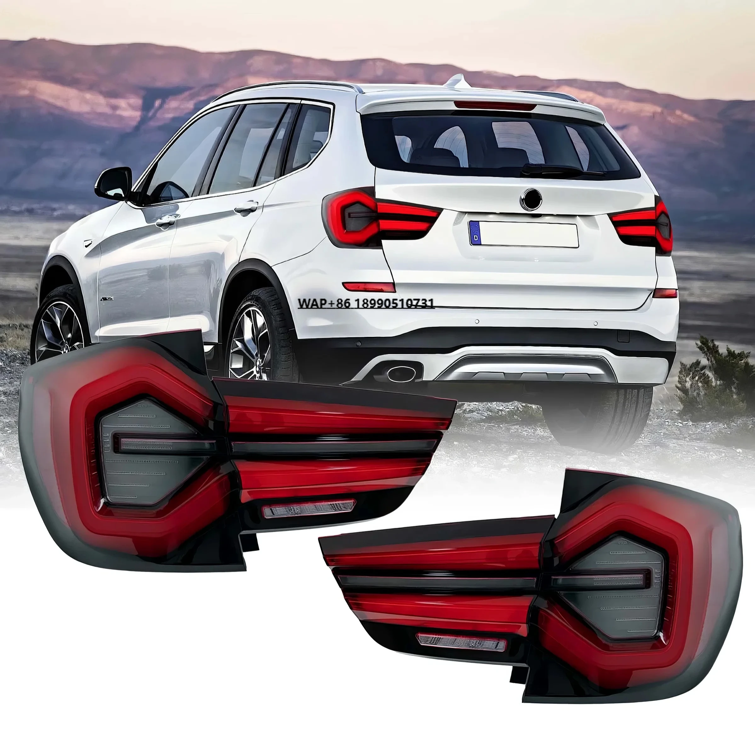 

LED Tail Lights for X3 F25 2010-2017 Sequential Turn Signal Brake Rear Lamp Assembly Plug and Play Upgrade