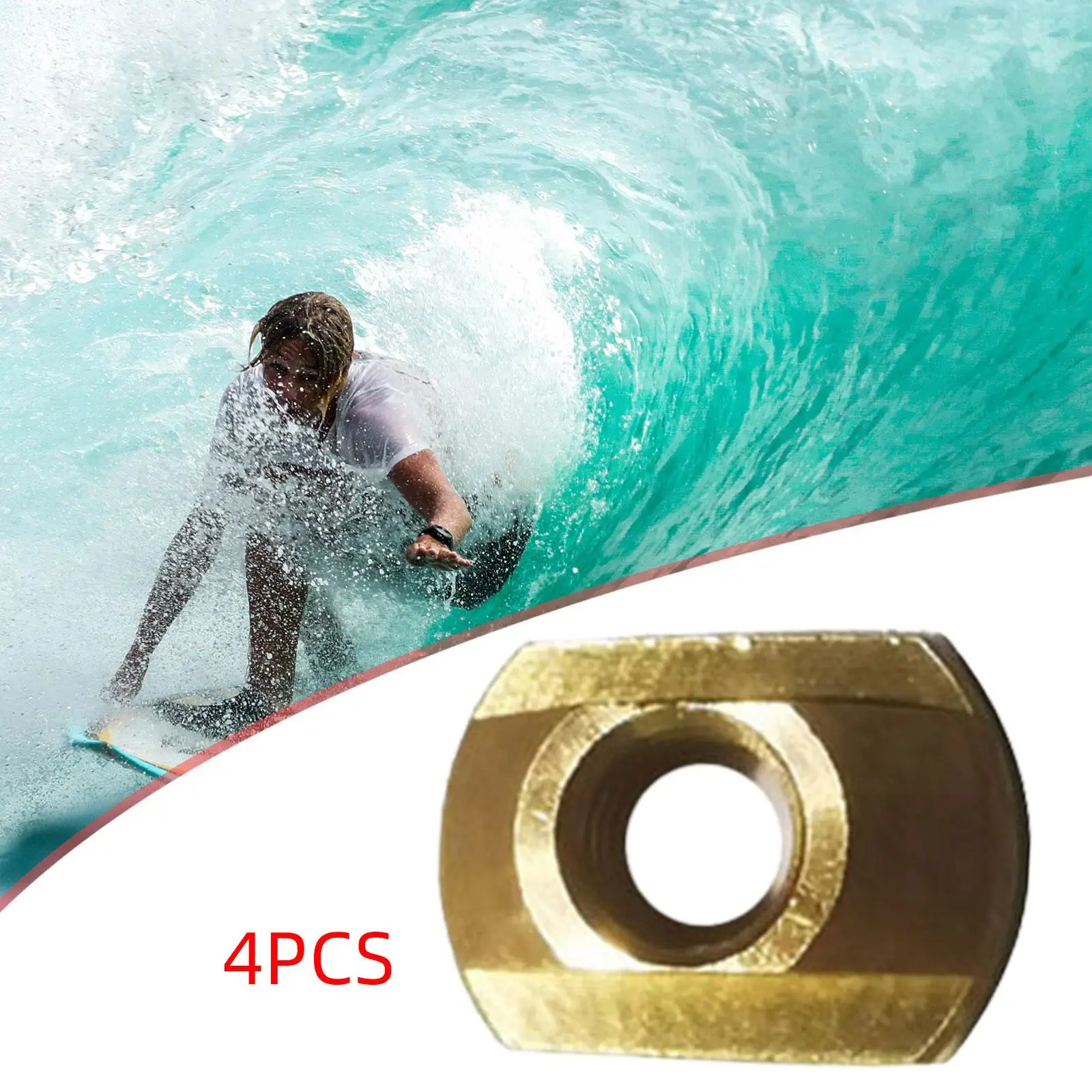 

4x M8 Hydrofoil Mounting T Nuts Supplies High Strength T Bolts Sturdy Sliding T Nuts Accessories for Water Sports Kites Board
