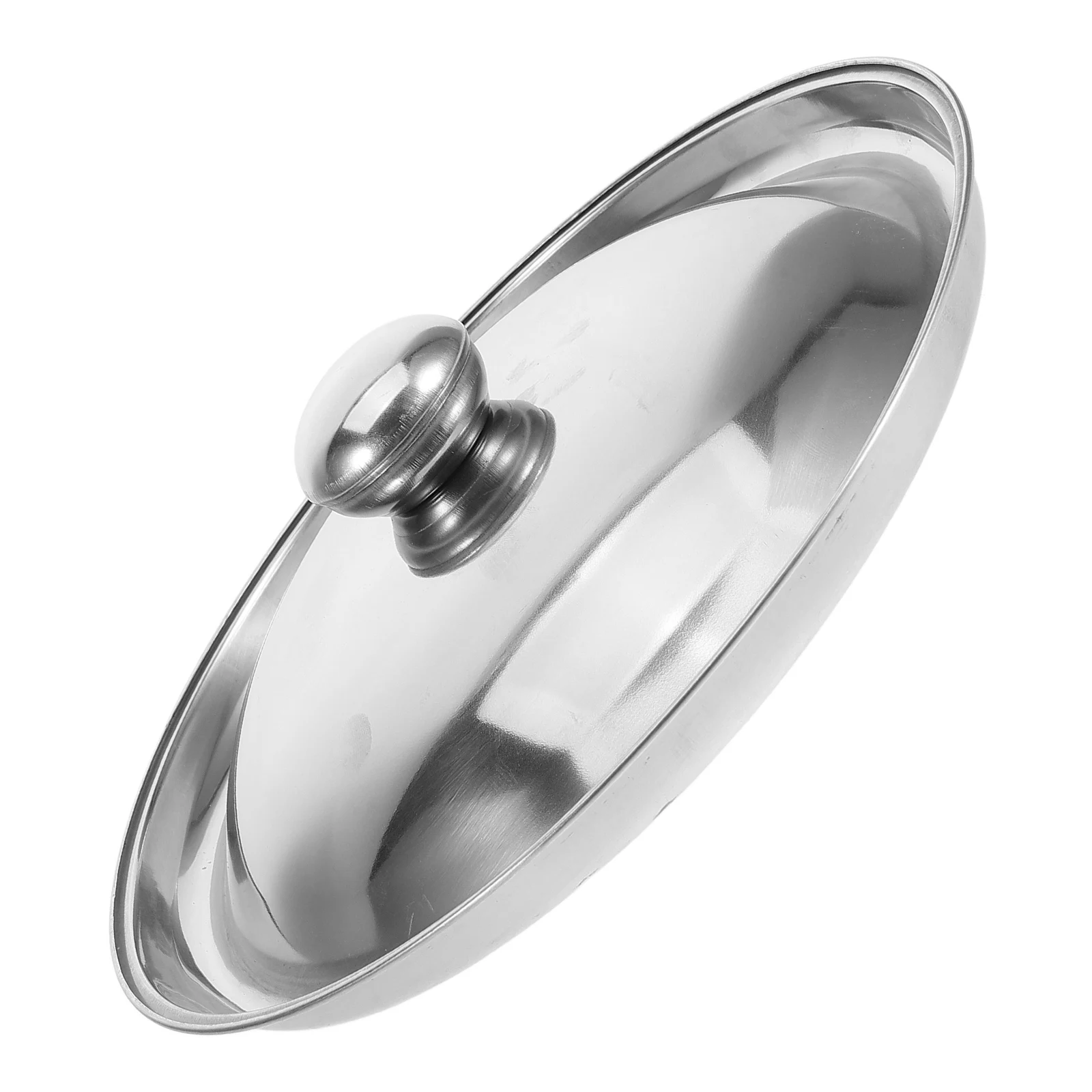 

Stainless Steel Chamber Pot Cover Household Portable Toilet Urine Pot Lid Replacement Spittoon Lid for Home Hospital Use