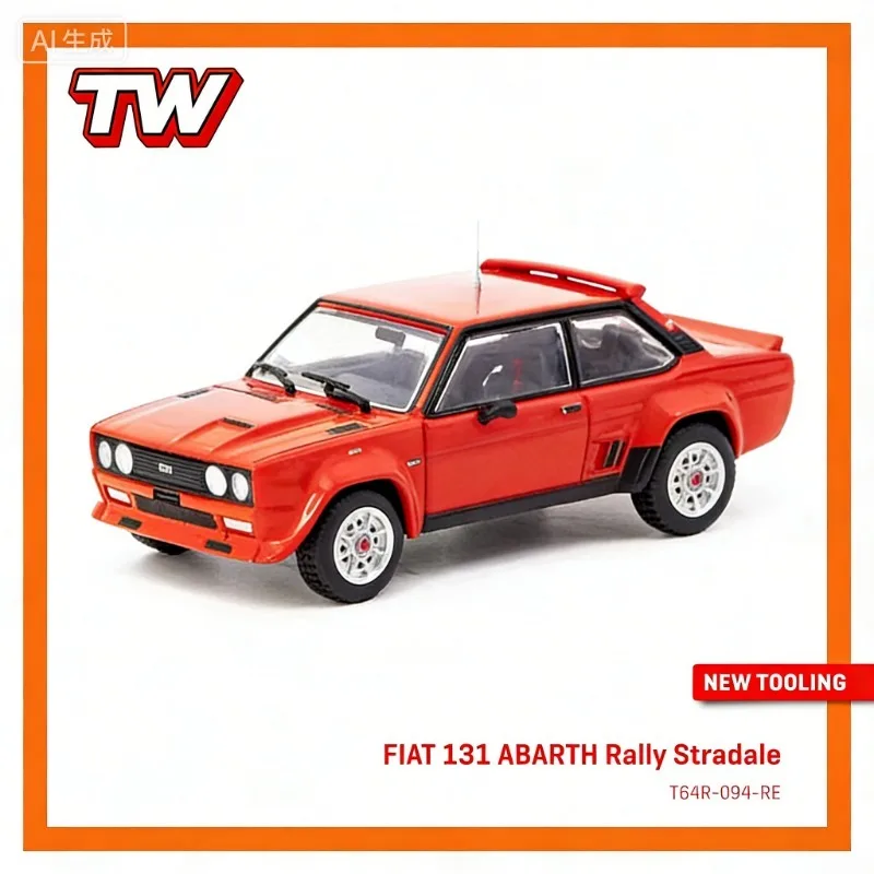 

TARMAC WORKS 1:64 FIAT # 131 Die Cast Alloy Car Model, Male Gift, Adult Collection Ornament.