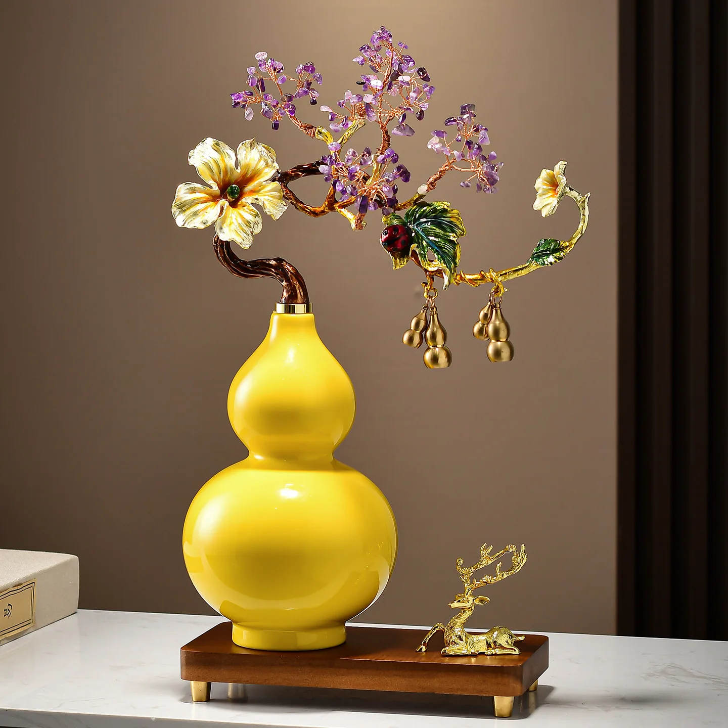 

PYJ high-grade enamel color gourd ornament living room TV cabinet wine cabinet decoration gift