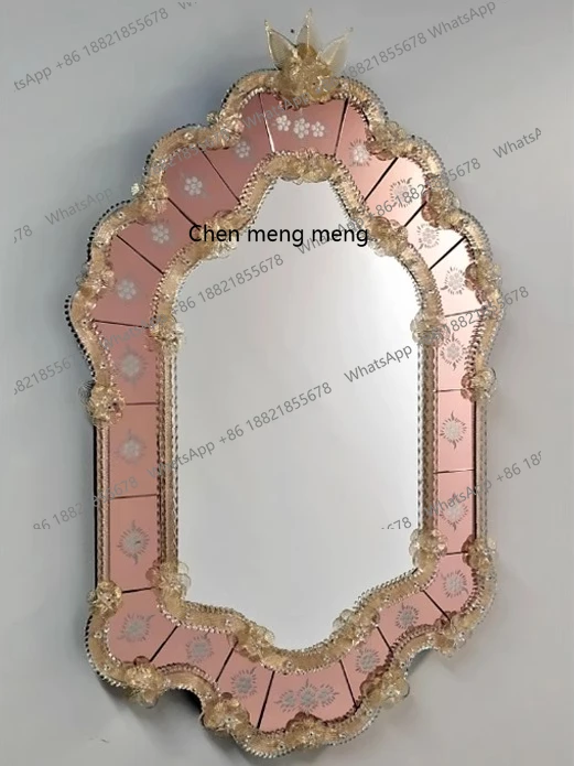 

Wall mounted makeup mirror desktop vintage dressing mirror decoration entrance dressing mirror living room