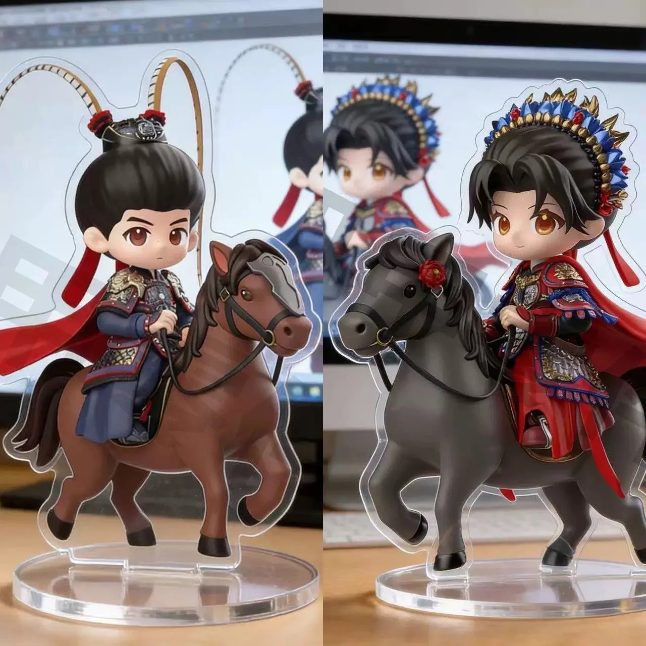 

Zhuyu peripheral self-made Zhang Linghe Tian Xiwei peripheral Q-version cute cartoon acrylic cosplay standing card