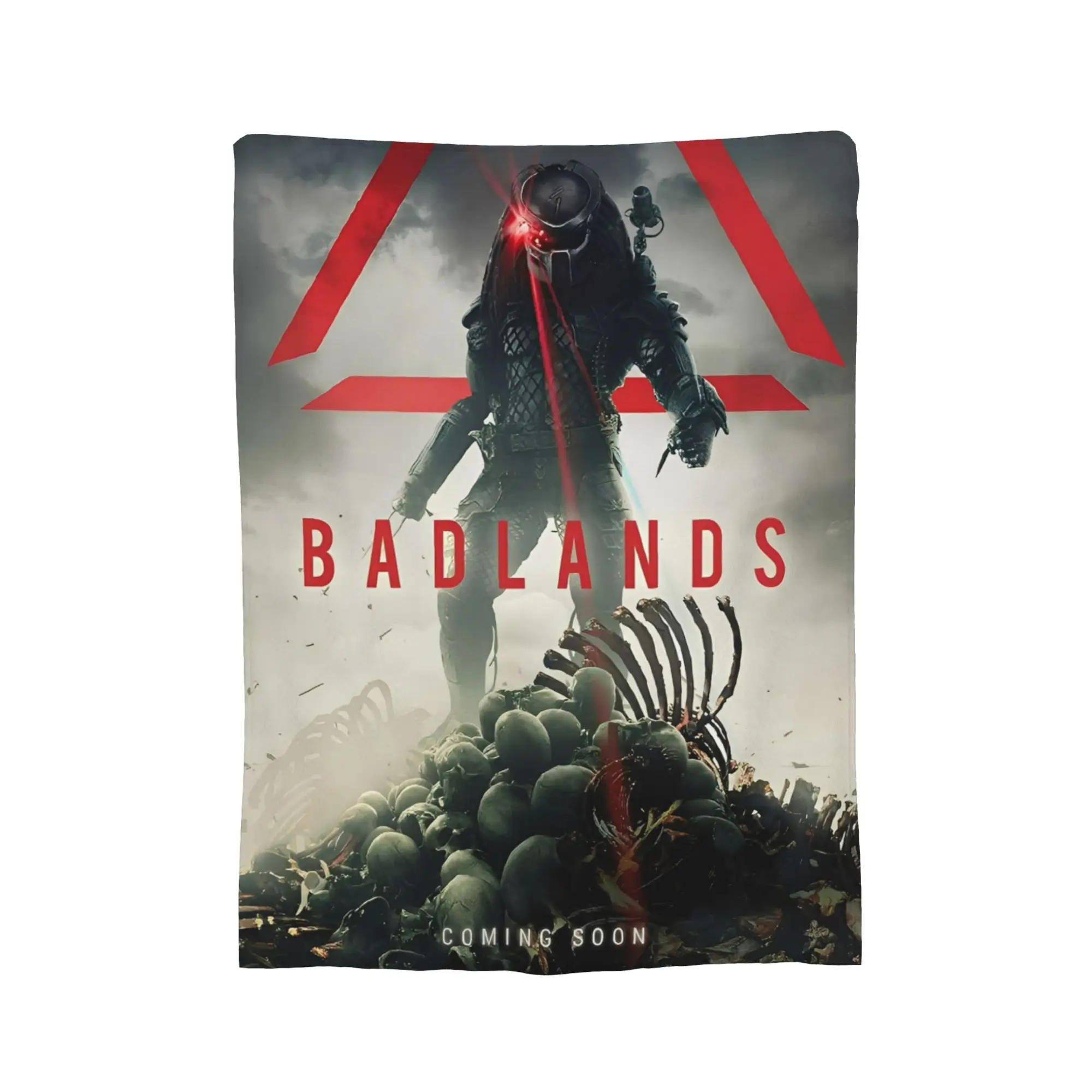 Cozy Predator: بطانية Badlands Merch بطانية مزخرفة للفراش من الصوف فائق النعومة للأريكة