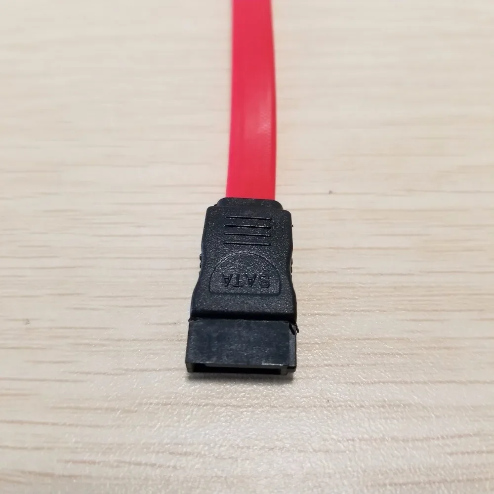 Cable de alimentación Serial de extensión de datos SATA de Dirve duro, macho a hembra, rojo, 10cm