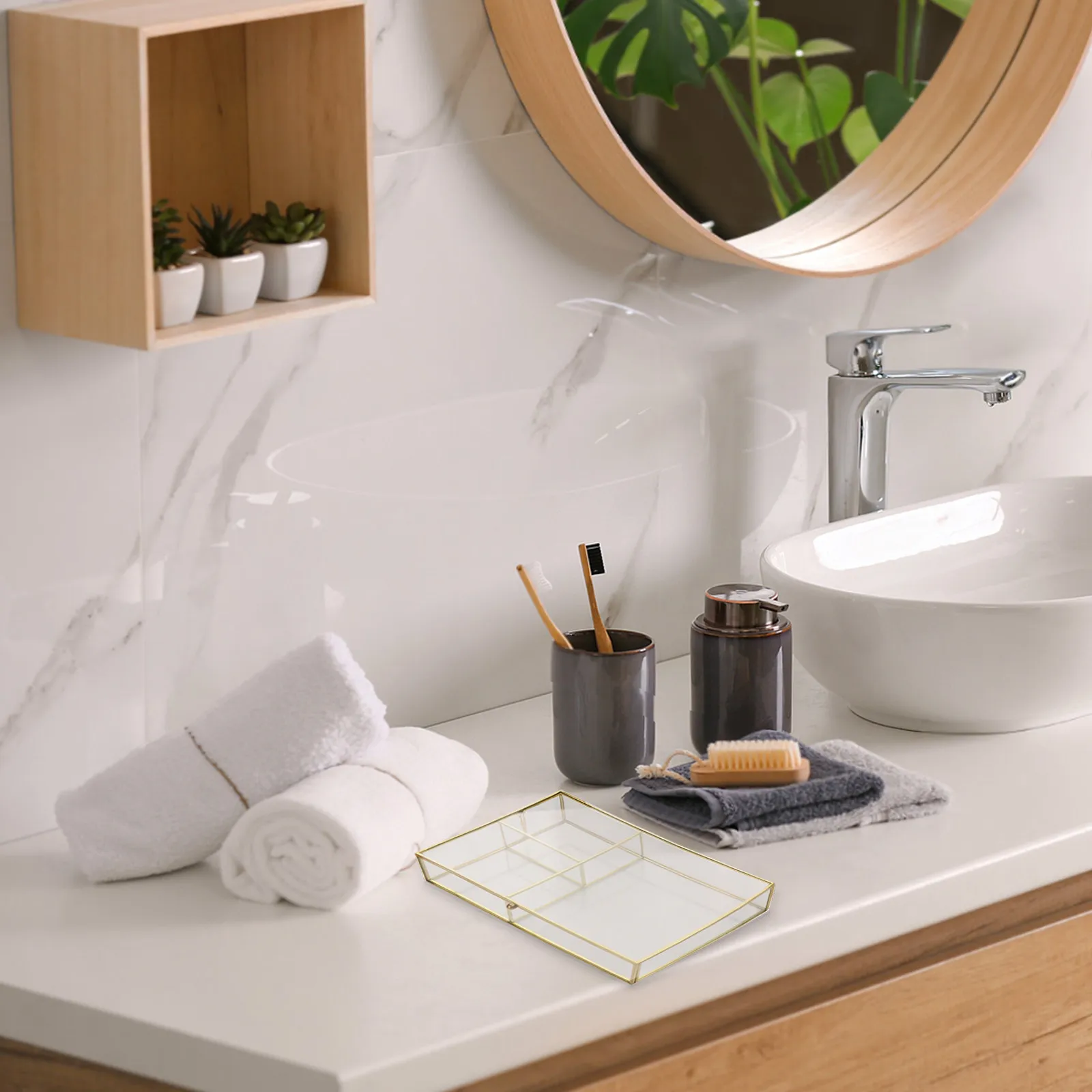 

Стеклянная шкатулка для украшений, маленькая, в винтажном стиле, настольный органайзер для хранения ожерелий, серег, браслетов, косметики, свадебный подарок