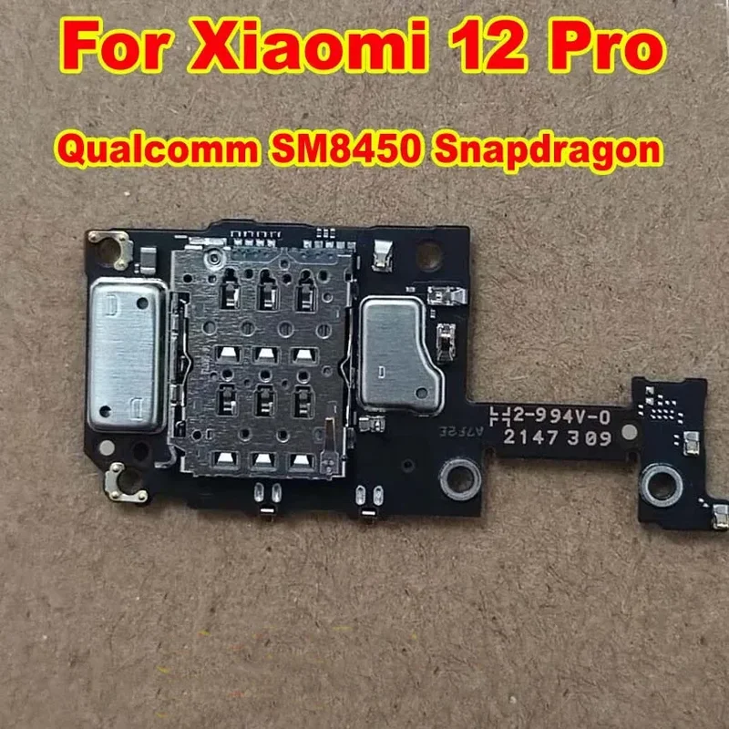 Best microphone SIM reader card slot tray LCD display flex cable connector socket small board for Xiaomi 12 pro Qualcomm