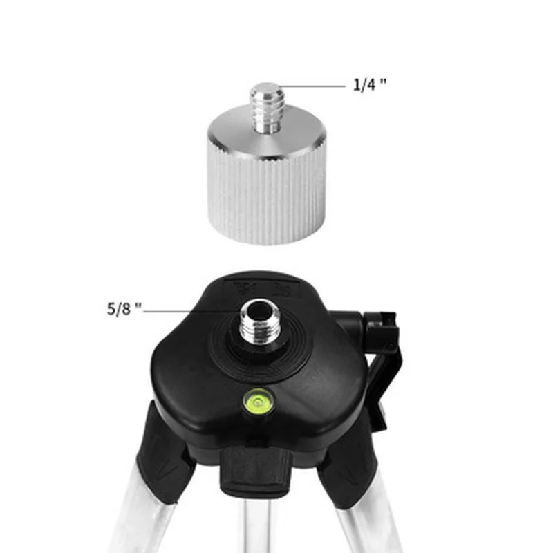 Stop aluminium 5/8 do 1/4 Adapter śrubowy szpilki do statywów mikrofonowych statywy poziom dalmierz aparat fotograficzny uchwyt akcesoria