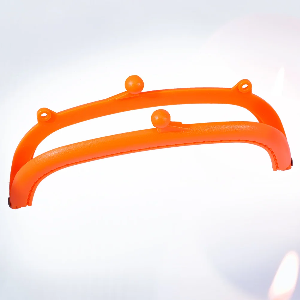 Candy Color Plastic Purse Frame Semicircular Arc 16.5cm Lightweight Smooth Surface Lock for DIY Handbag Accessories