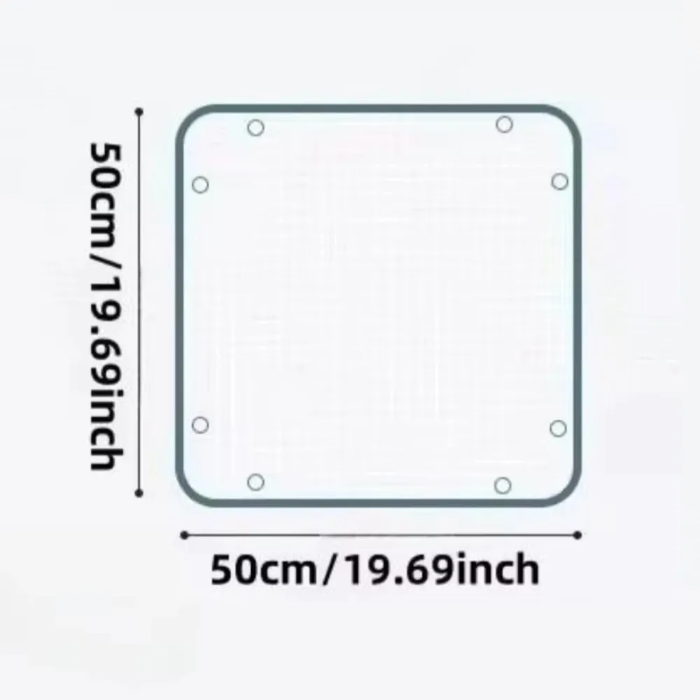 19.68/39.37in Plant Repotting Square Mat Waterproof Transplanting Garden Flower Mat Transparent Dirty Catcher Prevention Mat