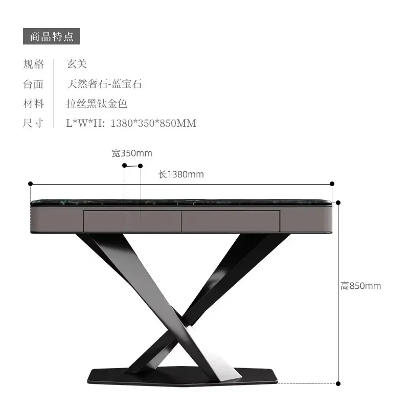 CZ-7 light luxury door cabinet villa living room home storage household stainless steel decorative cabinet
