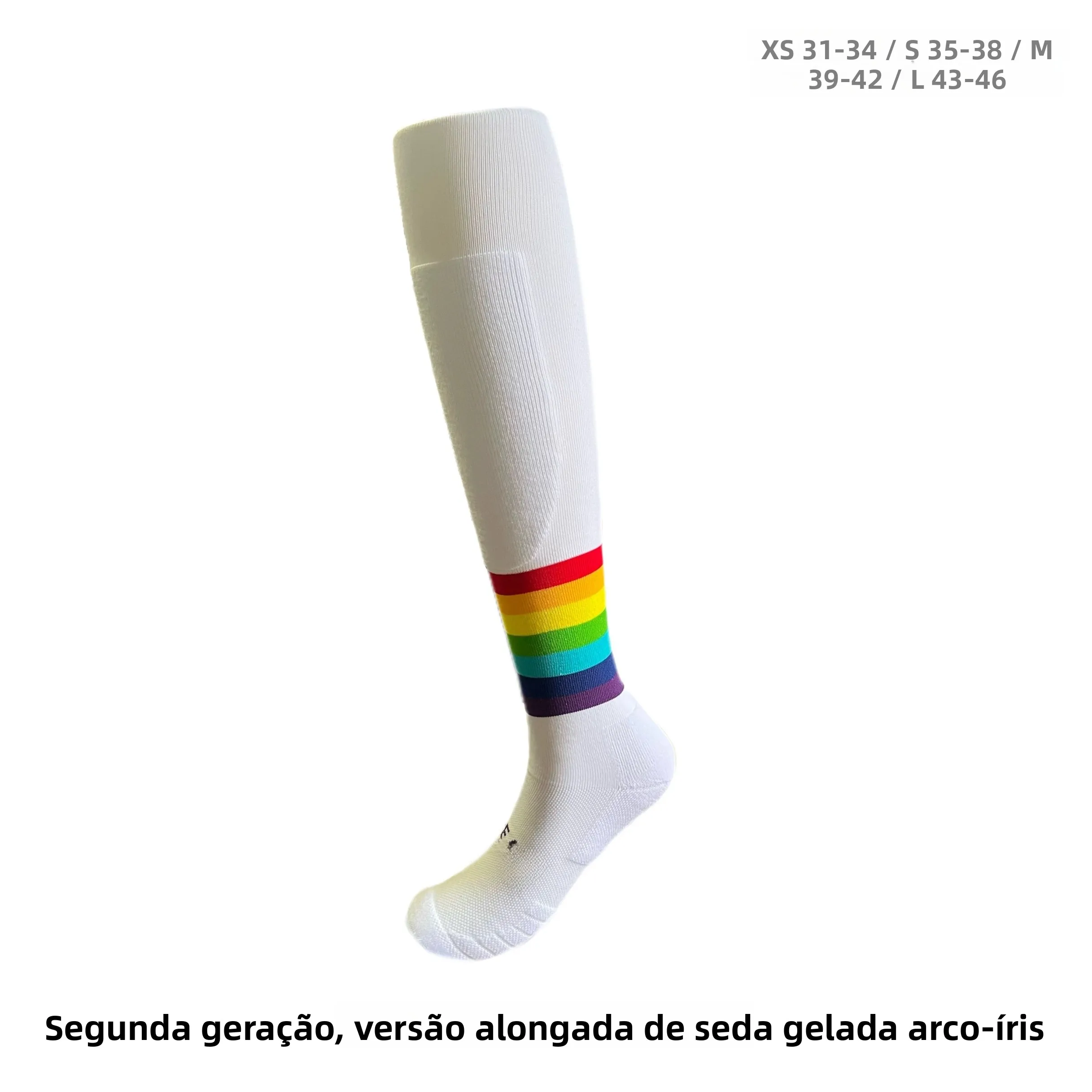 rainbow-ice-silk-thin-breathable-sports-socks-for-children-and-adults-men-and-women-summer-long-version-extended-size