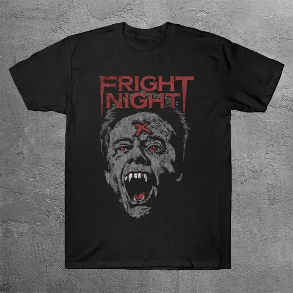 

Fright Night Horror Cult Классическая футболка с вампиром Мужские модные футболки с короткими рукавами