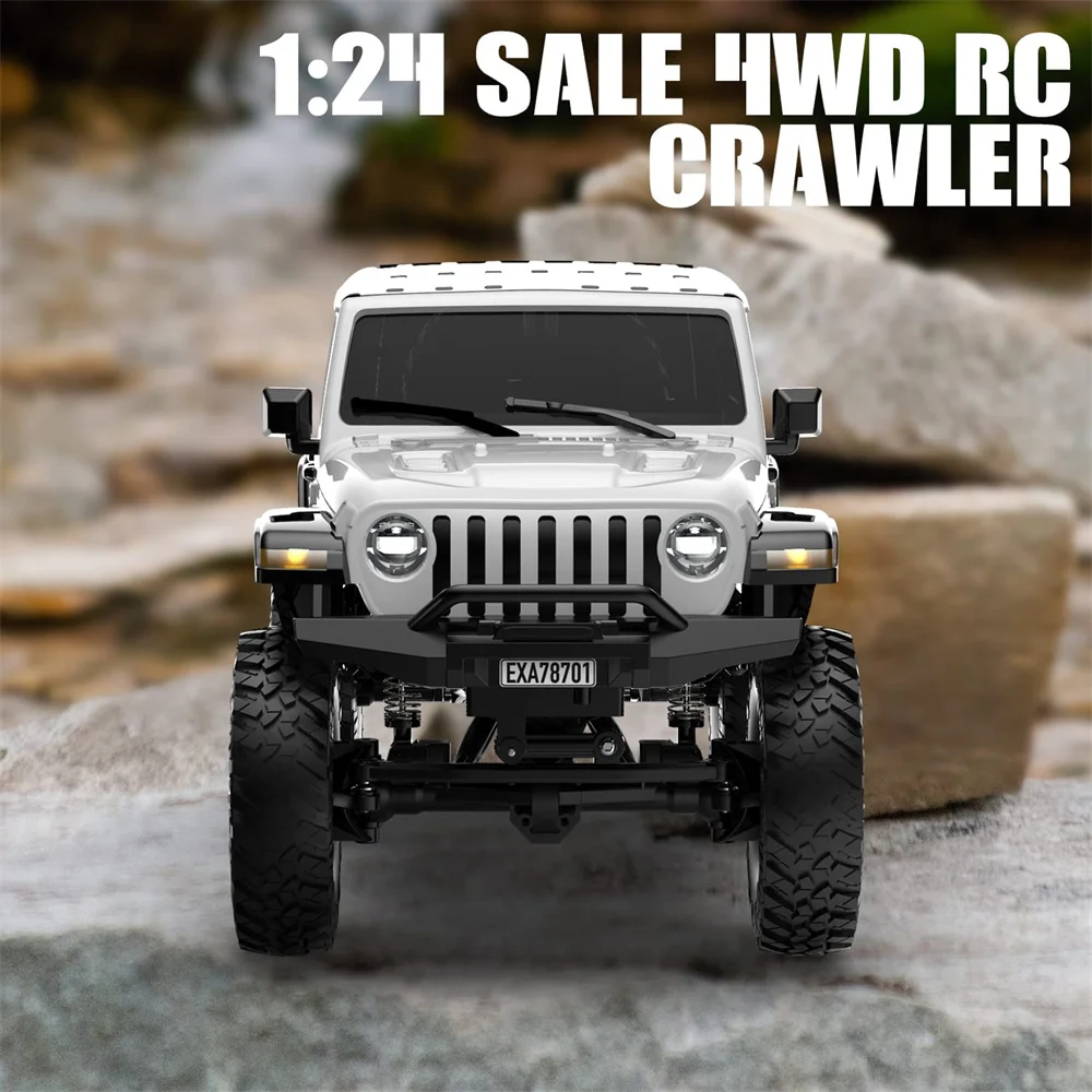 Exhobby 787-1 Rtr 1/24 2.4G 4wd Rc Auto Rock Crawler Led Licht Off-Road Klimwagen Voertuigen Modellen Speelgoed Geschenken Twee Batterijen