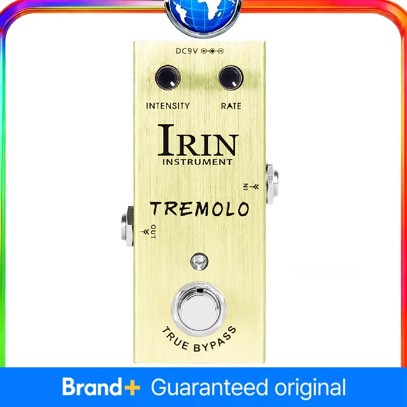

Педаль эффектов для электрогитары IRIN AN-07 Tremolo, классическая фотоэлектрическая ламповая схемотехника, педаль эффектов усилителя, аксессуары для гитары