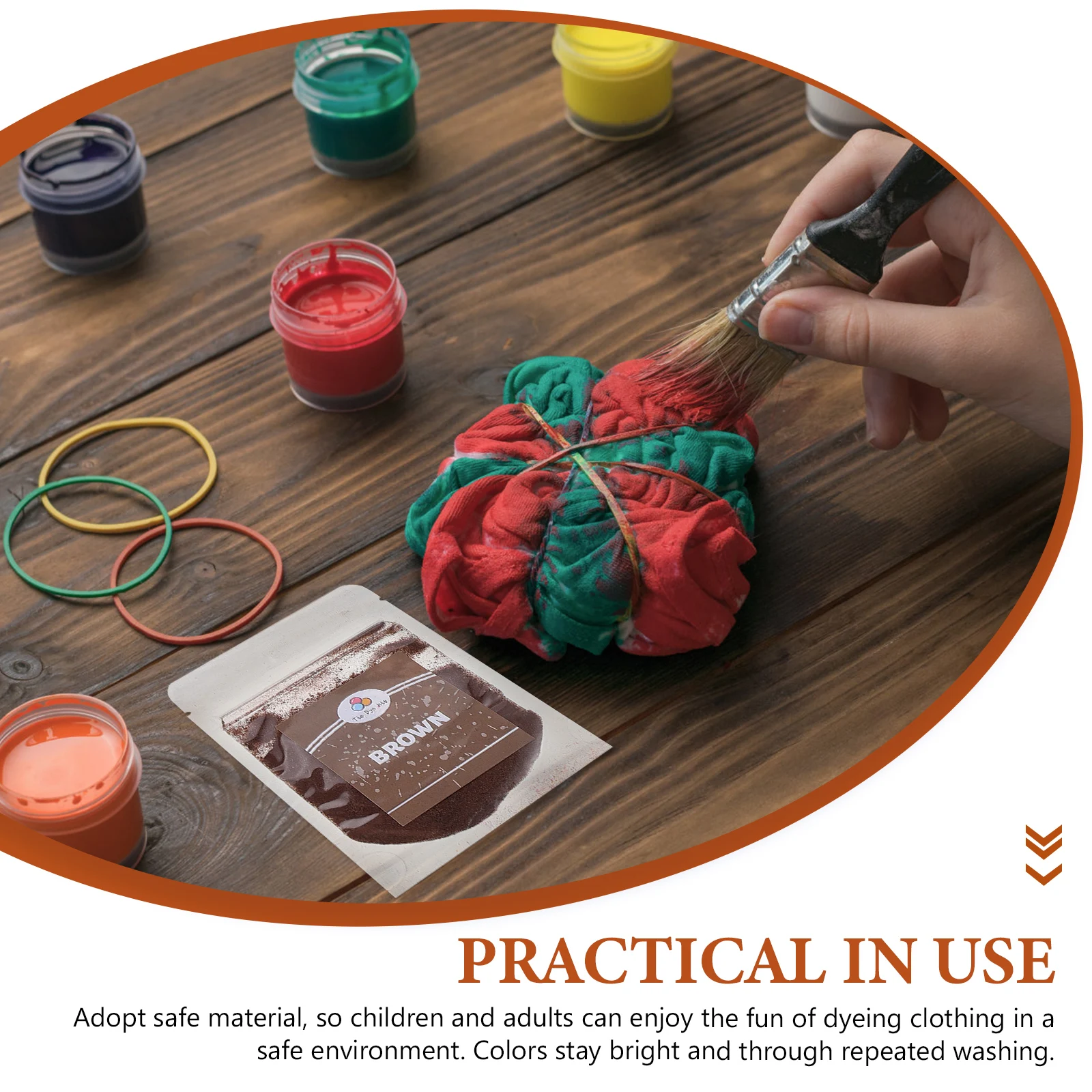 

Креативный набор пигментов для тай-дай, 24 цвета, текстильные принадлежности для окрашивания для проектов ручной работы, набор порошков для заправки краски для галстука своими руками