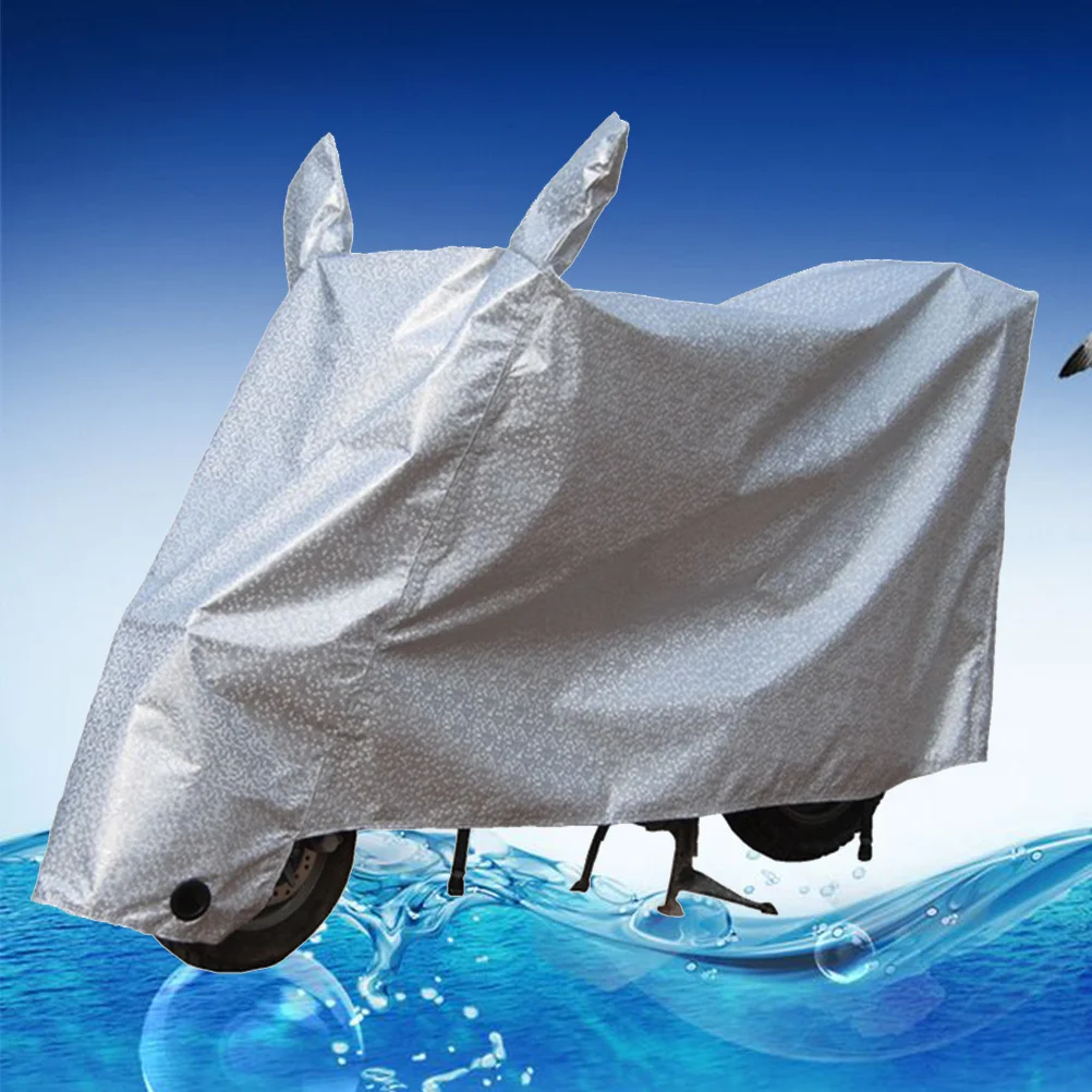 

Universal Motorcycle Cover Waterproof Dustproof Sunblock Outdoor Protective Scooter Electric Car Windproof Rain Snow With Lock