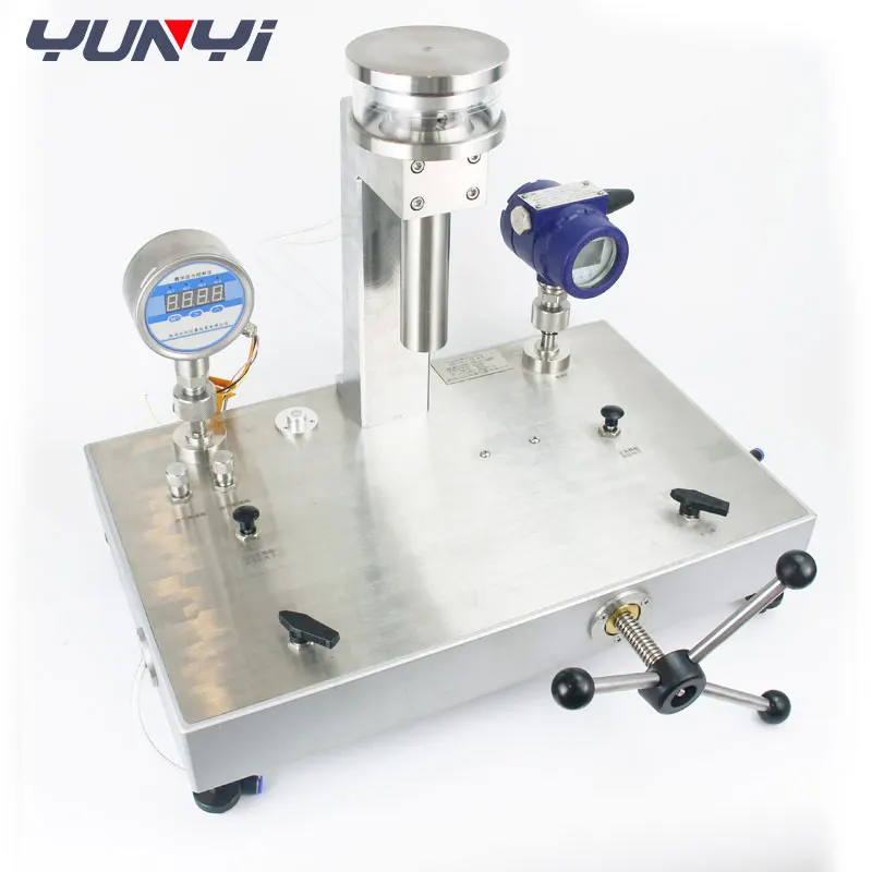 Laboratory Pressure Gauge Air Calibrator Air-Operated Pneumatic Piston Dead Weight Tester