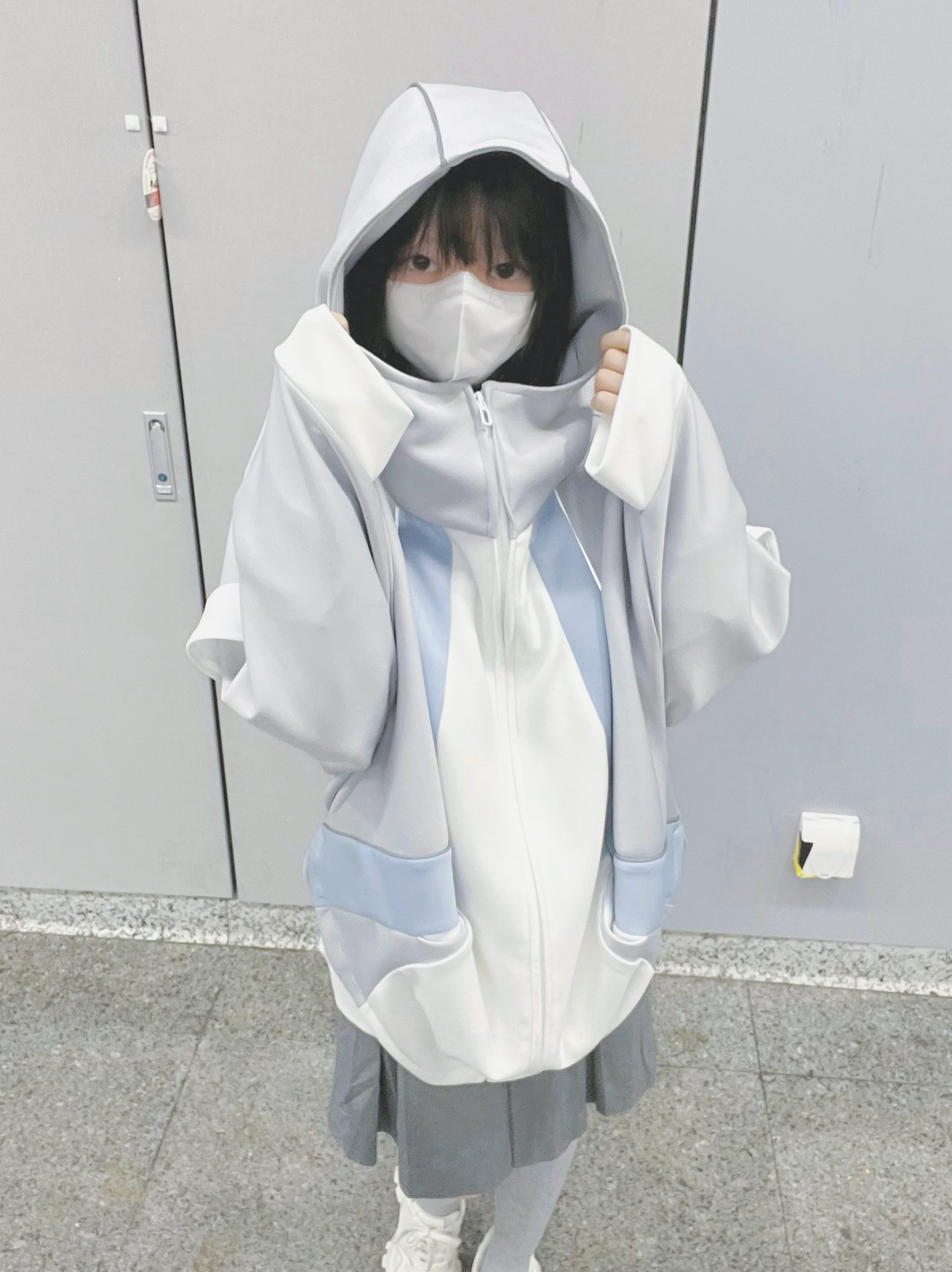 Harajuku Subculture Mine Hooded Jacket Autumn New 2025 Japanese Girl's Sweet Cool Y2k Zip Cardigan Jacket Student Loose Coats