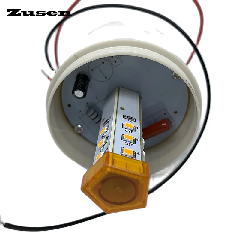 Zusen TB72D 12V 24V 110V 220V Yellow Color Small Flashing Light Security Alarm Strobe Signal Warning LED lamp