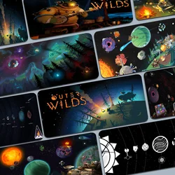 Outer Wilds Mousepad Boy Pad Naturkautschuk Gaming-Mauspad Schreibtischunterlage Größe für Gaming World of Tanks CS GO Zelda