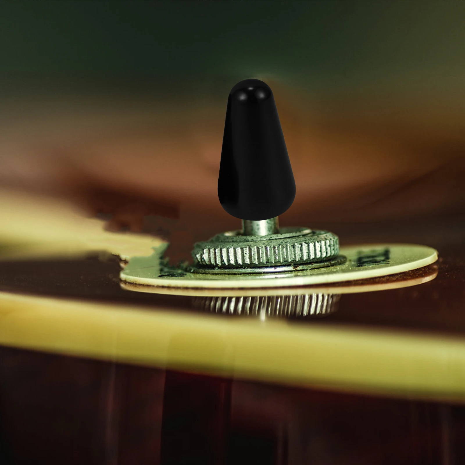 

3 Pcs Pivoting Hat Has Electric Guitar Tone Replacement Knob Control Knobs Parts Cap Toggle Tip Brass Case Caps