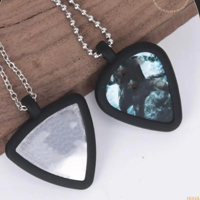 n0ha سيليكون الغيتار الملحق قلادة القلب يختار حامل قلادة قلادة #3