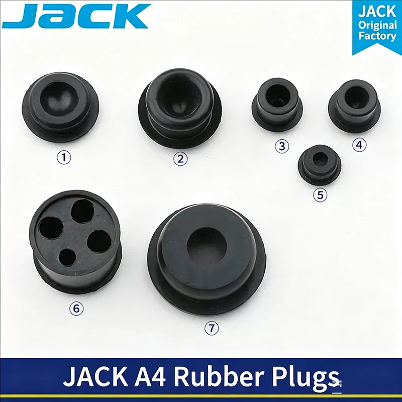 JACK A4 Rubber Oil Plugs Rubber Pads, Original Parts for A3/A5 Industrial Computer Lockstitch Sewing Machine