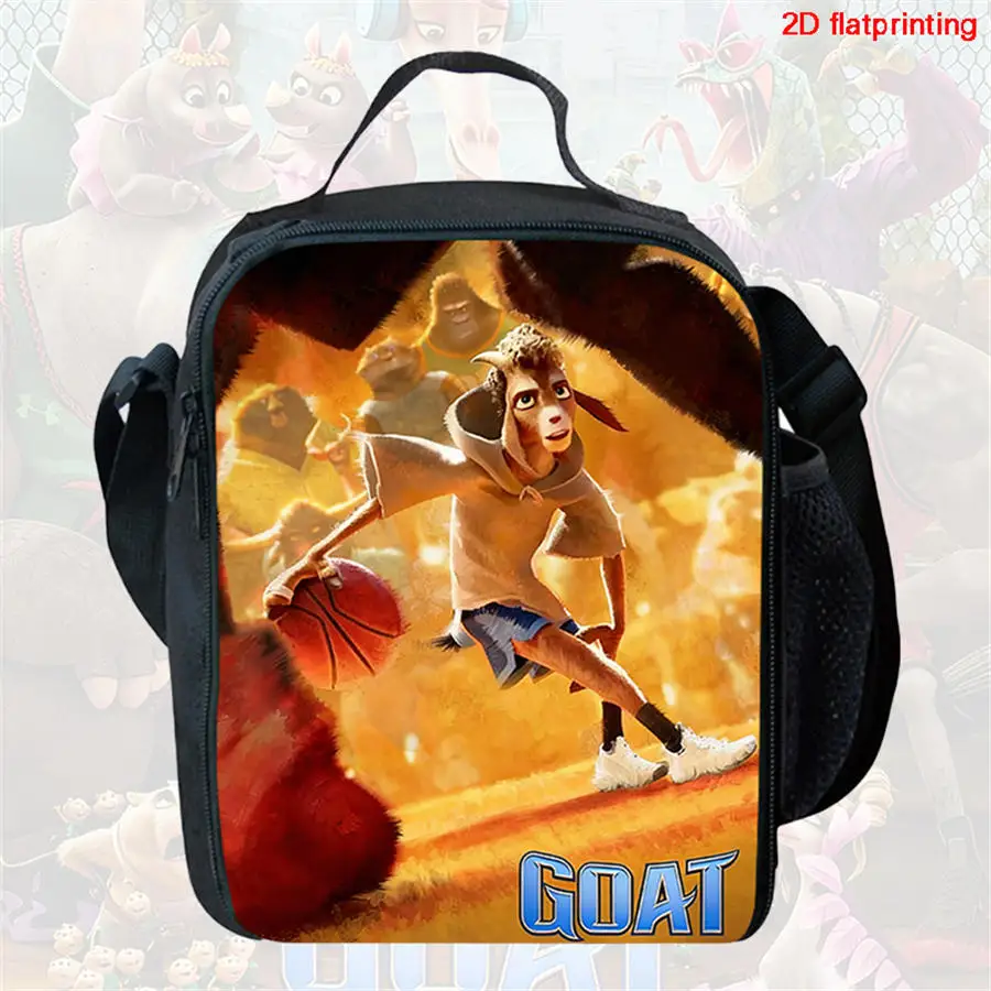 GOAT-T Kinder-Lunchbox, Cartoon-Schultasche für Jungen, Isolierte Kühltasche für 4-10-Jährige
