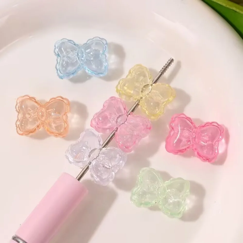 10pcs cartoon cute bow shape Focal Beads for DIY bracelet necklace anklet phone keychain bookmark pen Accessories