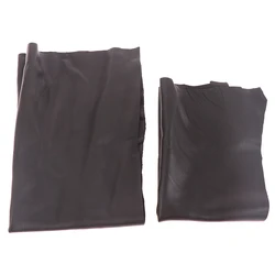 Black Color Soft Genuine Leather Fabric Sheet Real Goat Skin Piece Sewing Leather Material thickness 0.6mm