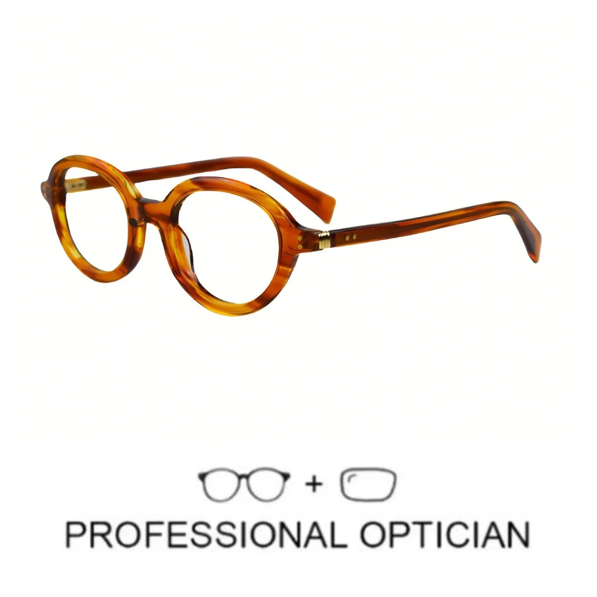 

Handmade Acetate Prescription Glasses Trend Oval Optical Lenses With Man Myopia Eyeglasses Men