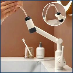 360 Degree Rotatable Lift Single Holder Basin Faucet With Hose Multifunction Stream Sprayer Hot Cold Washbasin Tap for Bathroom