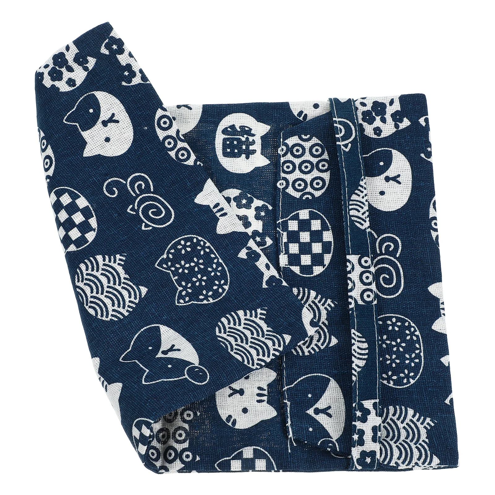 Blue Fabric Book Cover Protector Sleeve Diary Covers Hardcover Protective Cover Textbooks Cover Decorative delicate book cloth