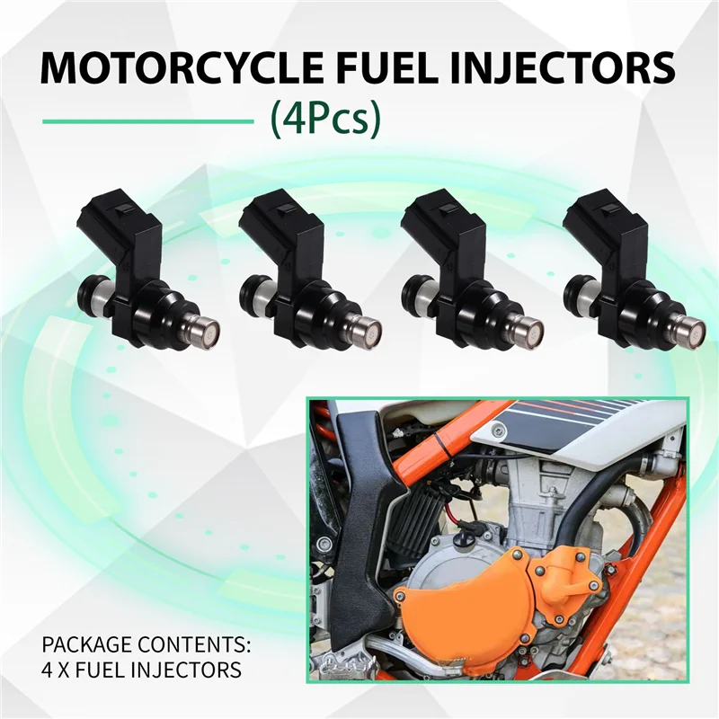A33K-Fuel Injector Set(4Pcs) For 350/690, For FE450 FC250, For 350/450 500 690 2007-2022 75041023044