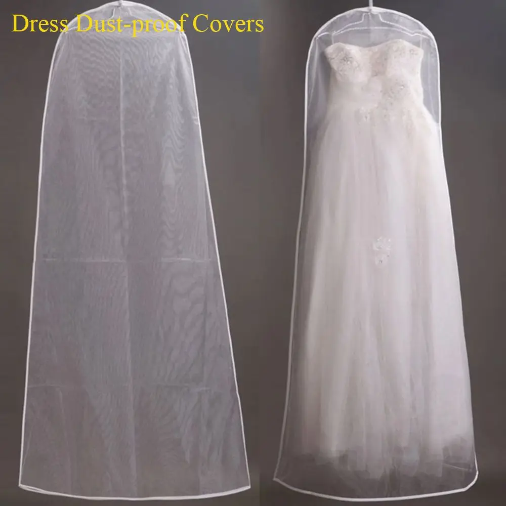 

Transparent Bride Gown Case Household Clothing Cover Wedding Dress Storage Bags Dust-proof Covers