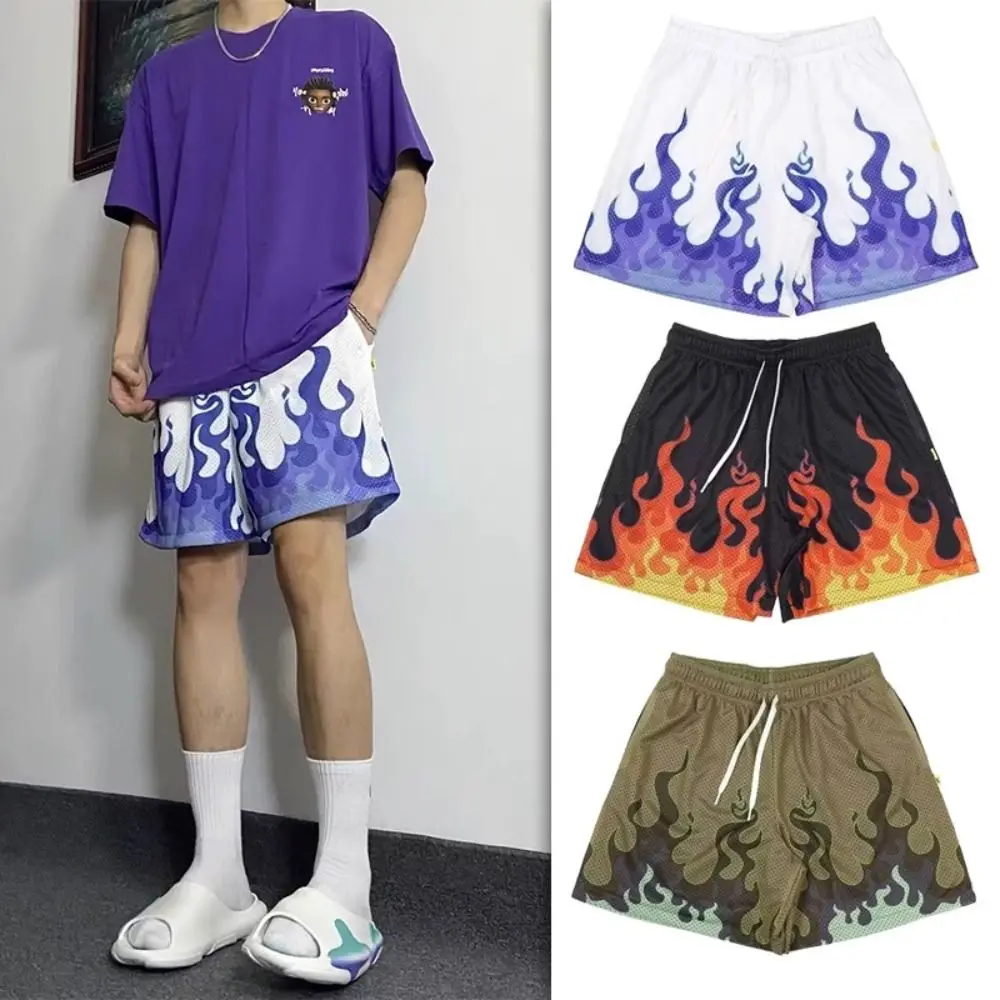 Unisex Basketball Shorts Fashion Polyester Fiber Loose Print Surf Shorts Beach Shorts Summer