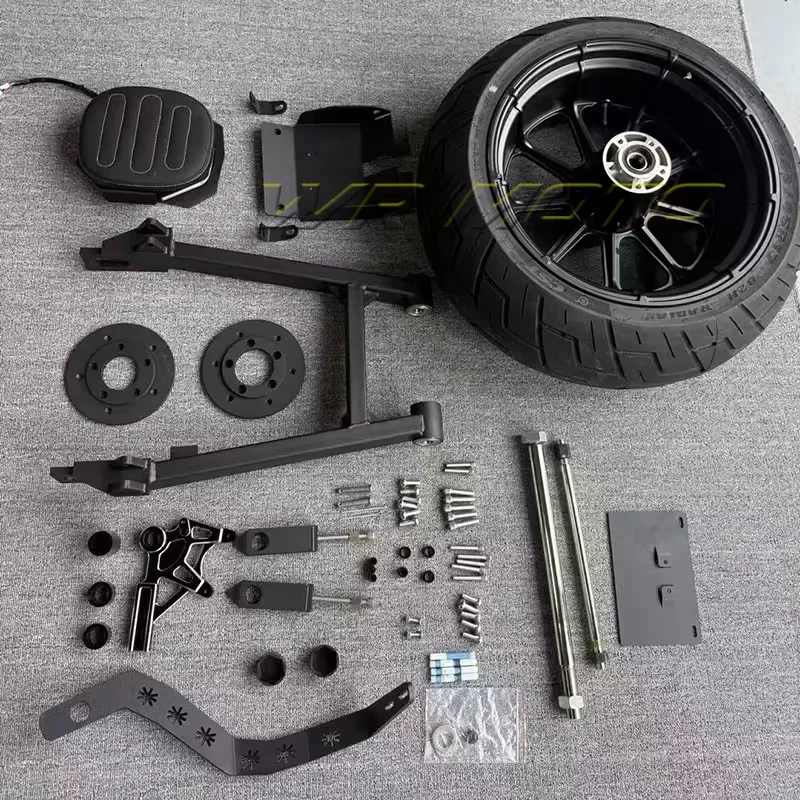 Cruiser Style Rear Wide Wheel Hub Tubeless Vacuum Tire Assembly Fit For BENDA Dark Flag 950