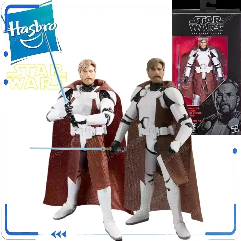 Genuine Hasbro Star Wars The Black Series Clone Commander Obi-Wan Kenobi 6 Inch Action Figure Collectible Model Toy in Stock