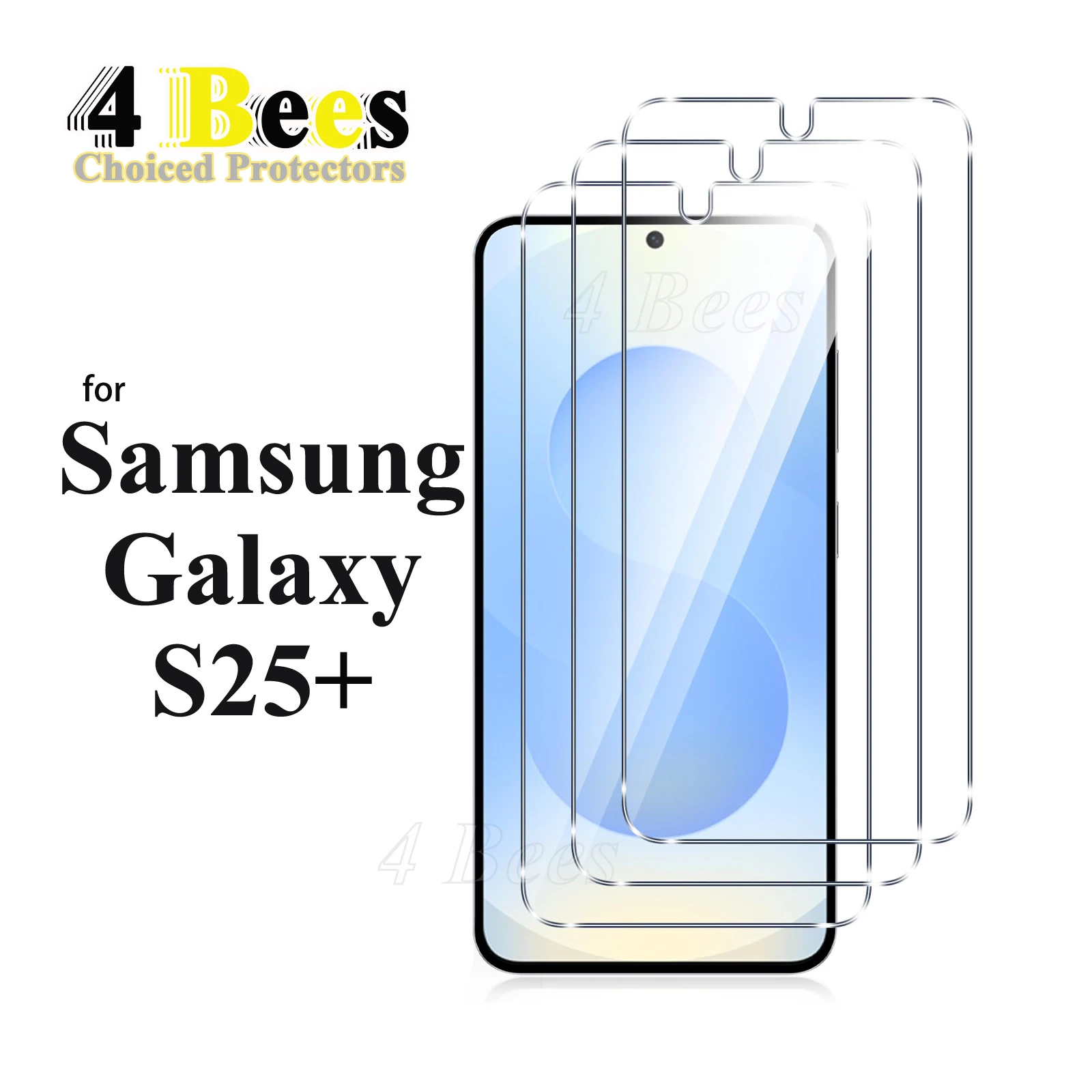 2-5 uds vidrio templado para Samsung Galaxy S25 Plus 5G Protector de pantalla Mica protectora funda de aluminio alta amigable plana