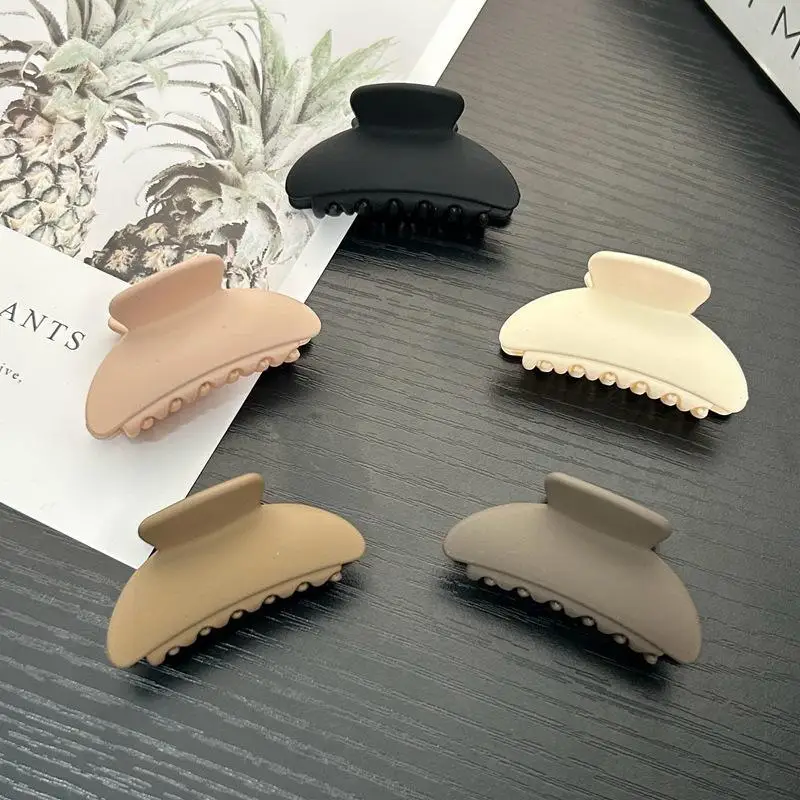 Women Melard Coffee Hair Claw Clip Large Black Acetate Anti-slip Hair Accessory for Makeup Shower Thick Curly Hair