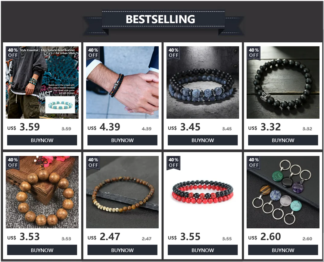 Noter Premium-Auswahl, Armband aus Kaiserstein, für Herren, 5 Farbvarianten, energetisch heilendes Perlenarmband, handgefertigter Schmuck, Geschenk für Ihn. – Detail 1