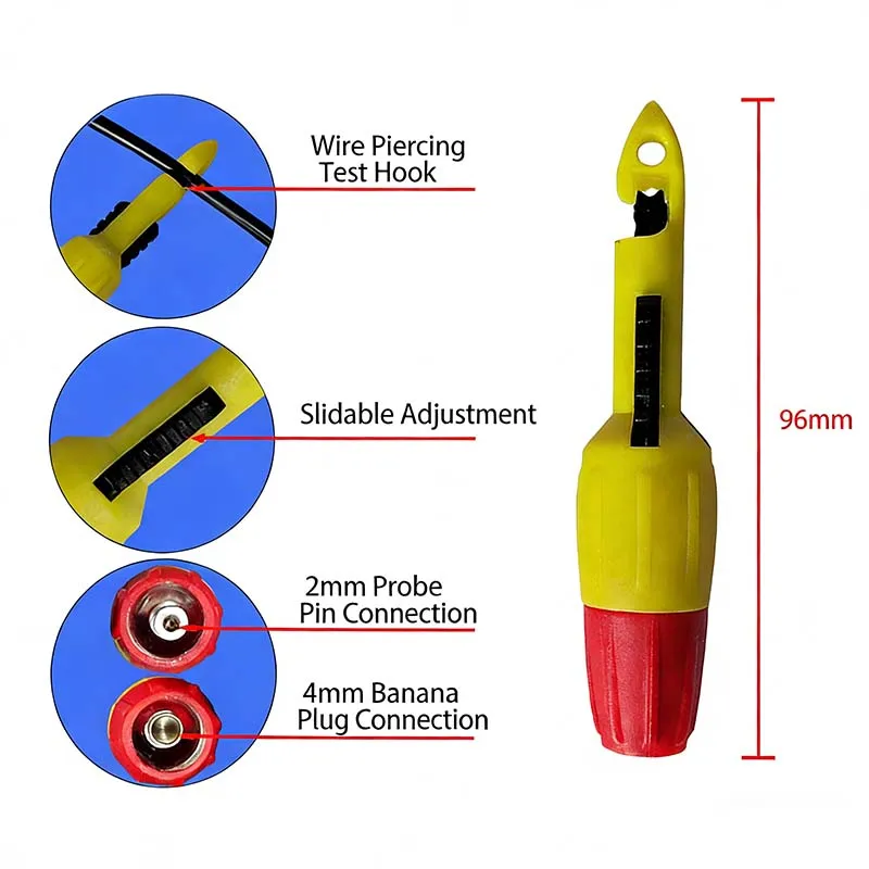 Non-invasive Wire Inspection and Circuit Testing for Vehicles Wire-Cutting Tool Non-destructive Wire Probe Inspection