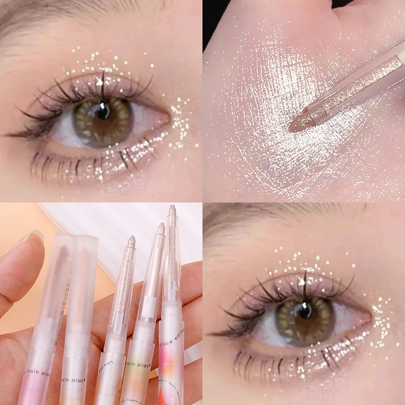 Diamant Glitter Lidschatten Stift Perl glanz matt Eyeliner Aufhellung liegend Seidenraupen Bleistift Highlight glänzende Augen Make-up Kosmetik