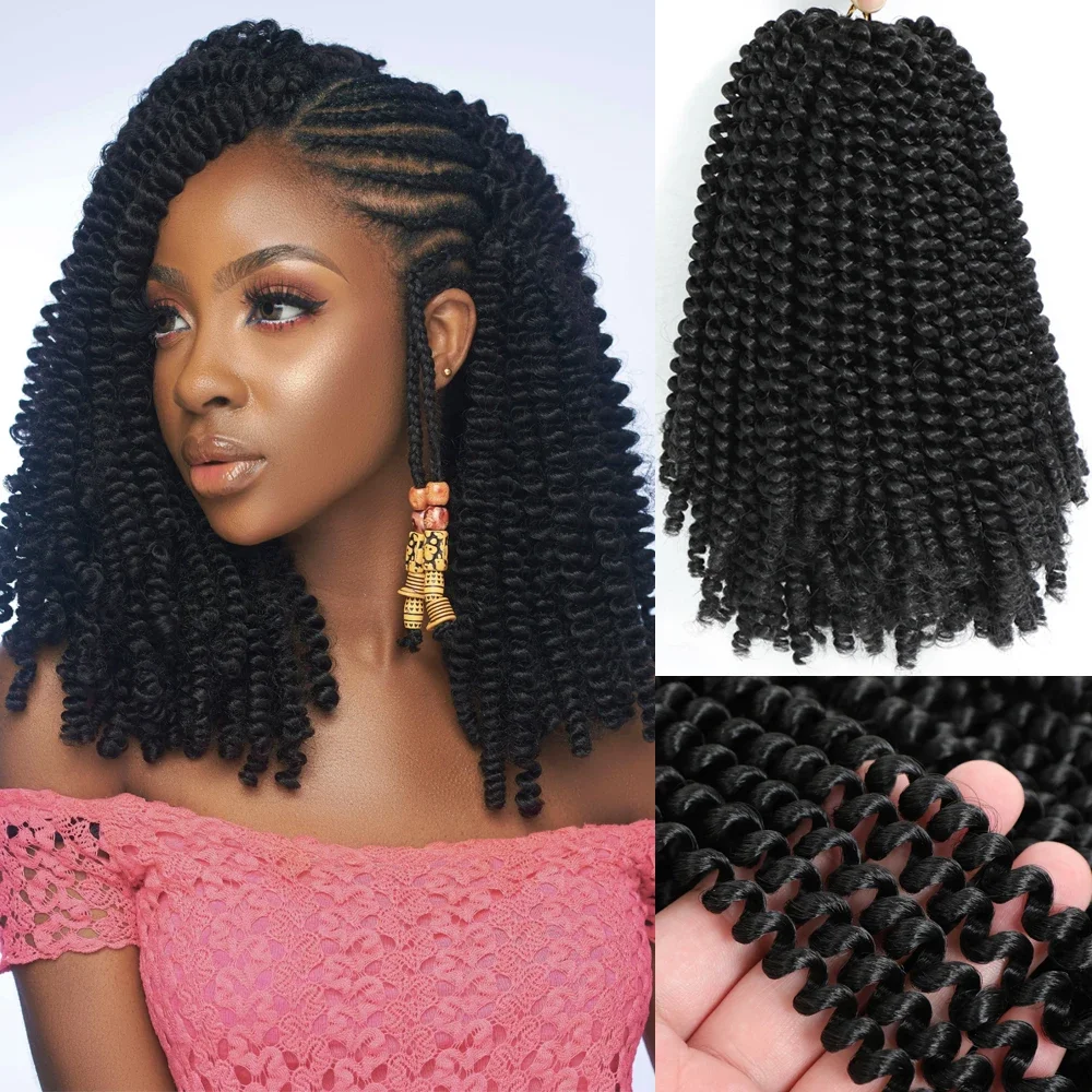 Spring Twist Crochet Hair Ombre Bobo Twist Braiding Hair for Passion Twist Braids Hair Extensions for Black Women Synthetic Hair